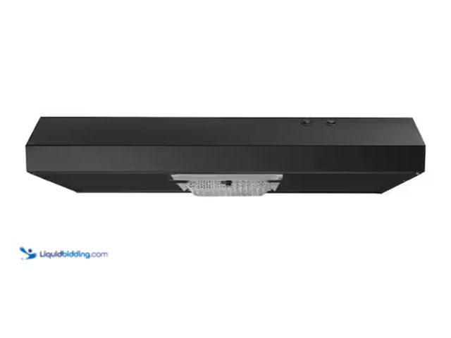 Lot 49-2000434 - Vissani Arno 30 in. 240 CFM Convertible Under Cabinet Range Hood in Black with Lighting and Charcoal...