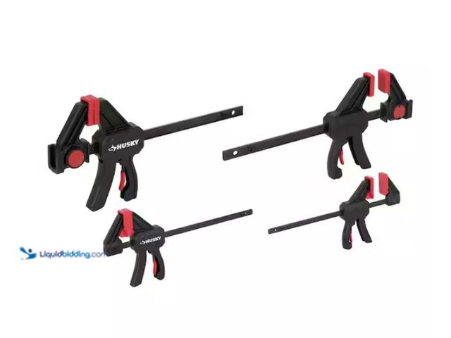 Lot 49-3471615 - (2)  Husky Trigger Clamp Set (4-Piece) Model # 00134, Unused.  Ref#SB1029