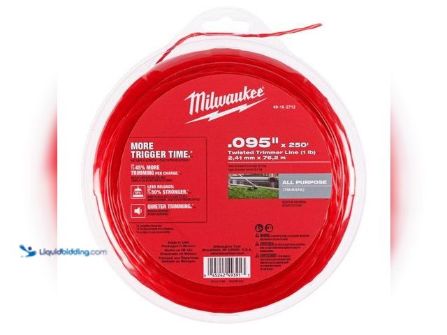 Lot 49-5560049 - Milwaukee .095 in. x 250 Ft. Trimmer Line. SKU# 49-16-2713. Unused