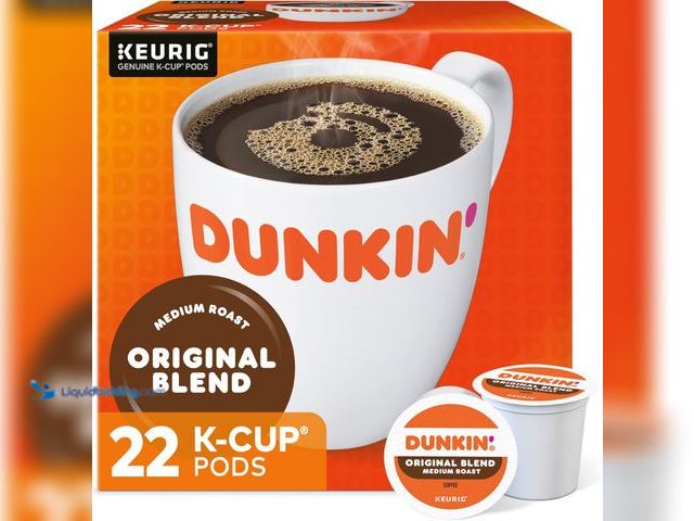 Lot 49-5414370 - Dunkin' Original Blend Medium Roast Coffee, 22 Keurig K-Cup Pods, Unused.