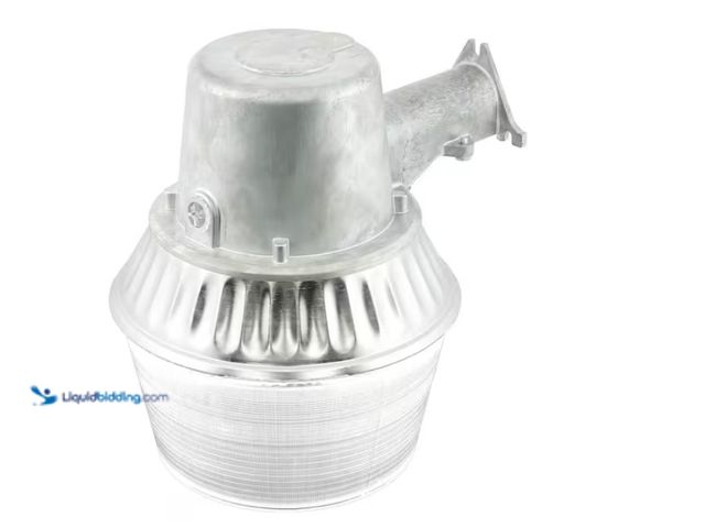 Lot 49-3613527 - HALO AL 65-Watt Equivalent Integrated LED Metallic Dusk to Dawn Area Light, 4000K, Model # AL6501LED...