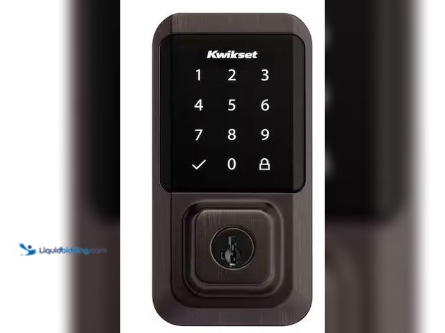 Lot 49-3530420 - Kwikset
HALO Venetian Bronze Single-Cylinder Keypad Electronic Smart Lock Deadbolt featuring SmartK...