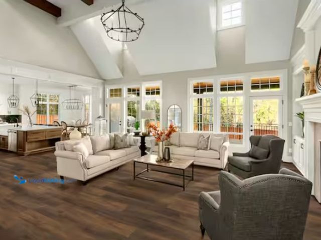 Lot 49-1523598 - Approx. 524 SQ FT of Home Decorators Collection Wayne Canyon Oak 12 MIL x 7 in. W x 48 in. L Waterpr...