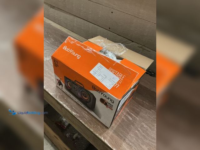 Lot 49-5482047 - BabYoung Portable Speaker (charger/attachments included) (powers on) Used