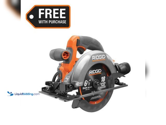 Lot 49-5452441 - RIDGID
18V SubCompact Brushless Cordless 6-1/2 in. Circular Saw (Tool Only) SKU # 1006104779 Item i...