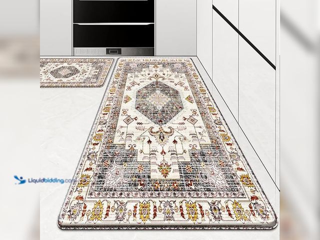 Lot 49-1570282 - Set of (2) HappyTrends Boho Kitchen Mat,Anti-Fatigue Kitchen Mats for Floor Cushioned Rug for Kitche...