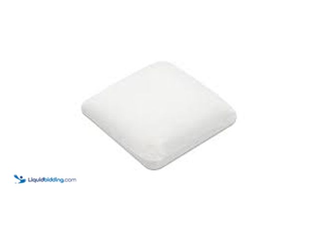 Lot 49-5549910 - Plain White Fiirm Memory Foam  Square Pillow 22" by 22" Used Clean