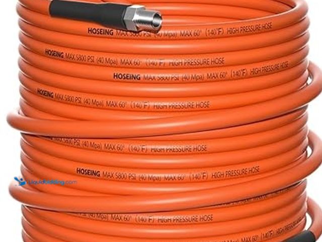 Lot 49-5415170 - 50FT Sewer Jetter hose for Pressure Washer, 5800 PSI Water Jet Drain Cleaner Hose. Model # B0C4BB9JF...
