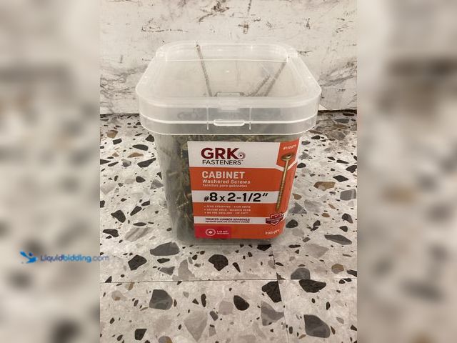 Lot 49-5452066 - GRK Fasteners
#8 x 2-1/2 in. Star Drive Washer Head Cabinet Wood Screw (330-Piece per Pack) SKU # 5...