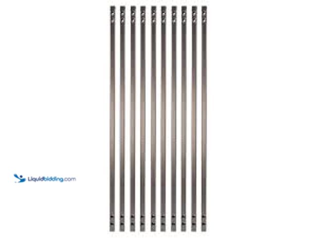 Lot 49-5475702 - 31 in. x 5/8 in. Oil Rubbed Bronze Steel Square Face Mount Deck Railing Baluster (10-Pack). Unused