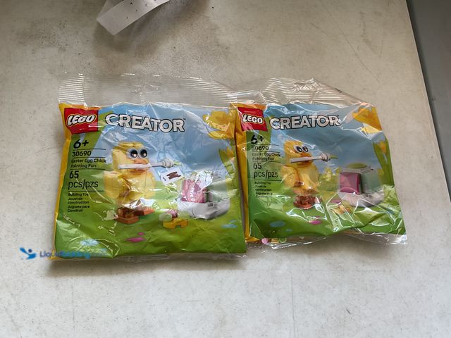 Lot 49-5515041 - Other LOT OF 2 NEW SEALED LEGO CREATOR EASTER EGG CHICK PAINTING FUN 65 PCS #30690
