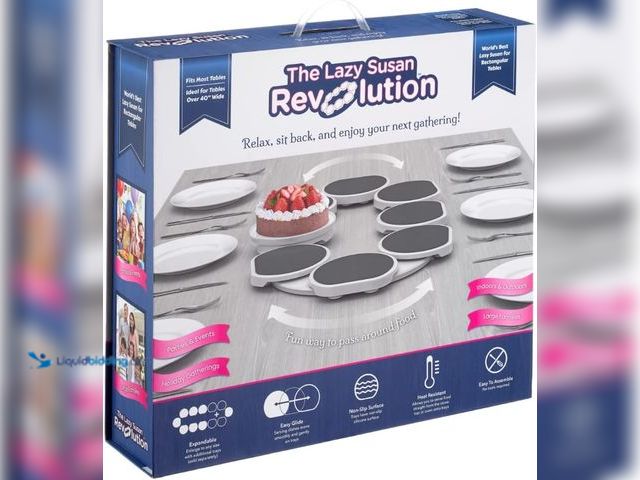 Lot 49-3600363 - The Lazy Susan Revolution - Full Set - Dark Gray - The First Patented Lazy Susan Turntable Expandabl...