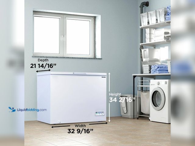 Lot 49-1636786 - Danby 7.0 cu. ft. Manual Defrost Square Model Chest Freezer with ENERGY STAR in White, Garage Ready ...