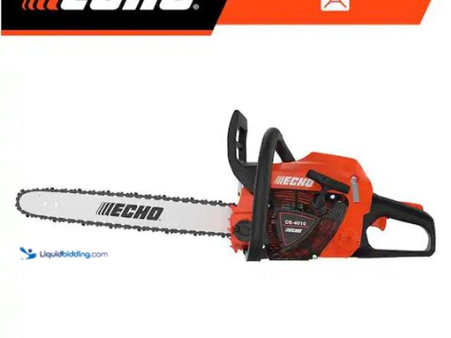Lot 49-1573947 - ECHO 18 in. 41.6 cc 2-Stroke Gas Rear Handle Chainsaw, Model # CS-4010-18, Slightly Used, Has attach...