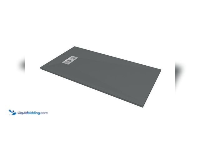 Lot 49-3531033 - CASTICO
32 in. W x 60 in. L x 1.125 in. H Alcove Solid Composite Stone Shower Pan Base with L/R Dra...