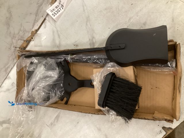 Lot 49-5520624 - Uniflame Fireplace Toolset 4 Piece (Black) 25 in H , Unused with attachments