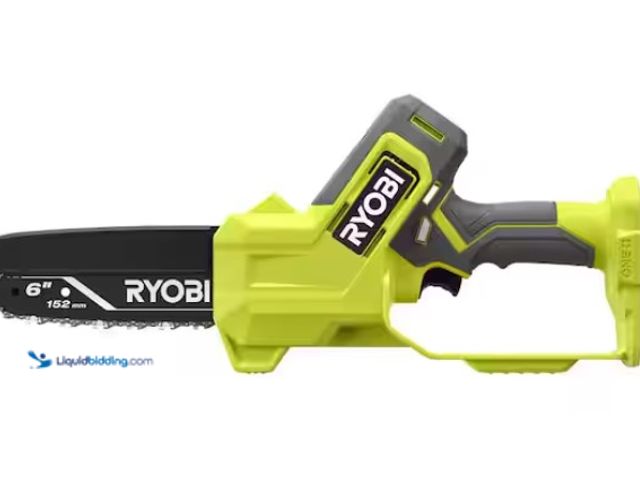 Lot 49-3470848 - RYOBI ONE+ 18V 6 in. Cordless Battery Compact Pruning Mini Chainsaw (Tool Only), Model # PCLCW01B, U...