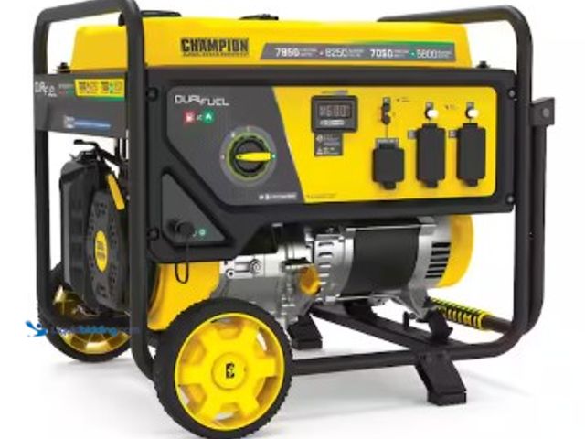 Lot 49-2025496 - Champion Power Equipment 7850/6250-Watt Recoil Start Dual Fuel Portable Generator w/ Free 3-Year War...