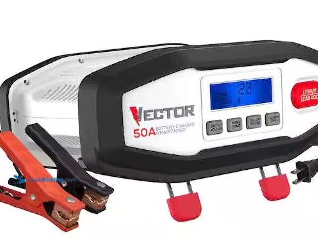 Lot 49-3472059 - VECTOR 50 Amp Battery Charger/Maintainer Model # VECBC50, Slightly Used  Ref#SB1029