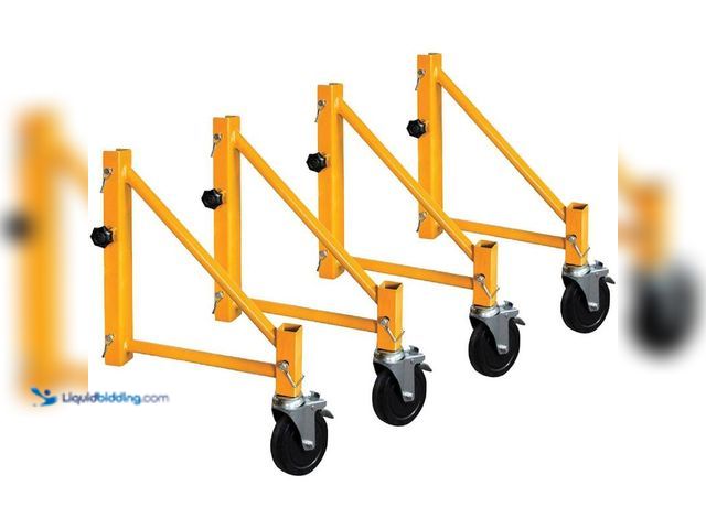 Lot 49-5406435 - Metal Tech 14 in. Scaffold Outriggers with 5 in. Heavy Duty Caster Wheels, Compatible with Metal tec...