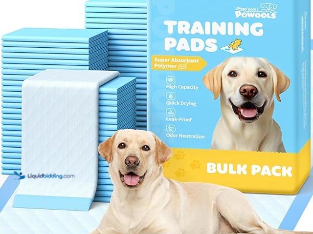 Lot 49-3528846 - 100-Pack X-Large Puppy Pads - 34'' x 28'' Pee Pads for Dogs Potty Training with Leak-Proof Quick-Dry...