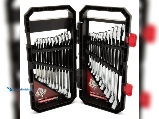 Lot 49-2024127 - Husky SAE/MM Combination Wrench Set (24-Piece). Model # HCW24PCFOLD. MSRP $64. Used. Unable to test....