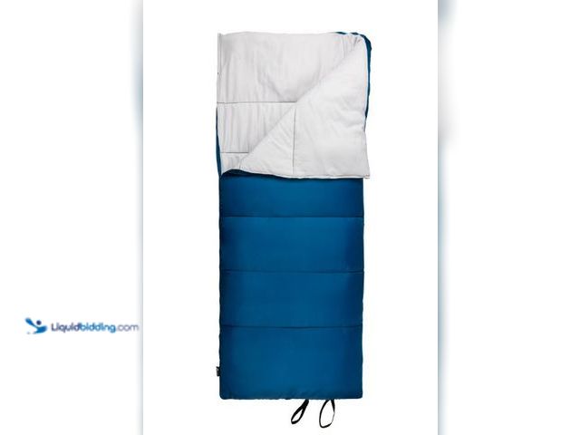 Lot 49-5545796 - Ozark Trail 35°F Cool Weather Rectangular Sleeping Bag with Recycled Polyester and ZIP SHIELD, Unuse...