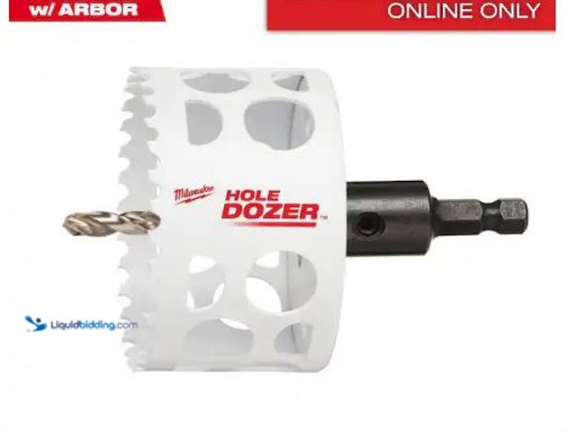 Lot 49-1625273 - Lot of (2) Milwaukee 2-1/2 in. Hole Dozer Bi-Metal Hole Saw with 3/8 in. Arbor & Pilot Bit, Model # ...