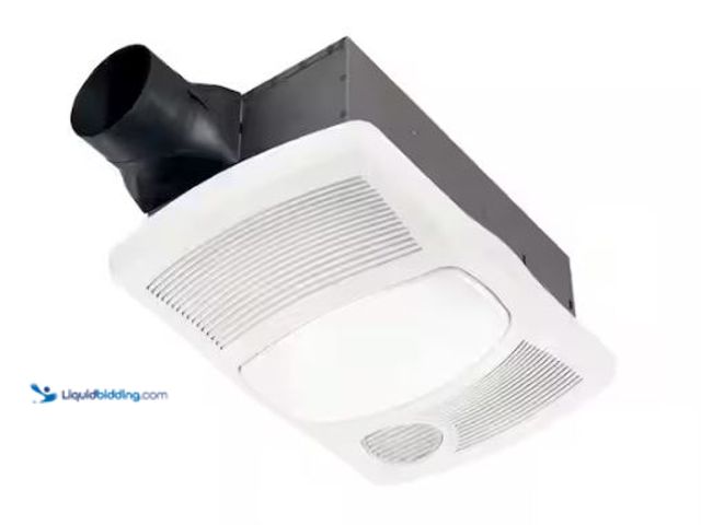 Lot 49-1569497 - Broan-NuTone 110 CFM Ceiling Bathroom Exhaust Fan with Light and 1500-Watt Heater, Model # 765H110L,...