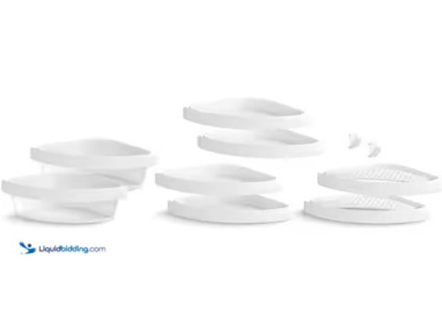Lot 49-2022791 - Sterling STORE+ 10-Piece Wall Mounted Shower Caddy in White Finish, Model # 88028700-0, MSRP $99, Ne...