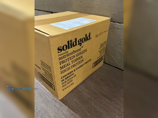 Lot 49-5487248 - Solid Gold Protein Shreds Meal Topper 12packs 3oz New