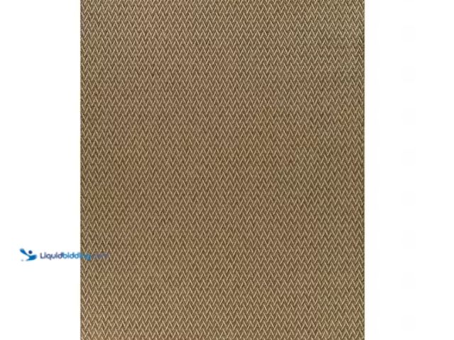 Lot 49-1628101 - Hampton Bay Tan 6 x 9 Natural Weave Indoor/Outdoor Area Rug, Model # 3123408, Slightly used  Ref#SB0...