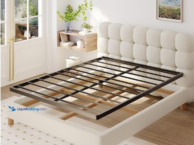 Lot 49-1547492 - Box Spring for Queen Bed Bed Base 2 Inch, Low Profile Metal Queen Box Spring Bunkie Board 2 Inch, 30...