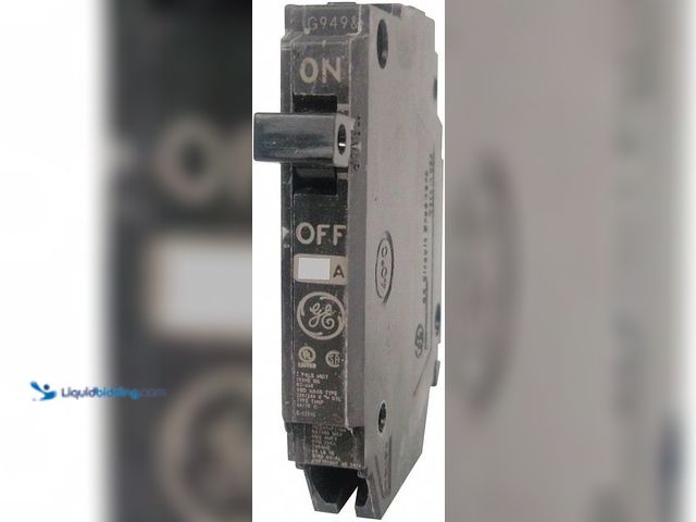 Lot 49-5436213 - Qty 5. GE Q-Line 30 Amp 1/2 in. Single-Pole Circuit Breaker (THQP130). Model # THQP130. Unused. Dust...