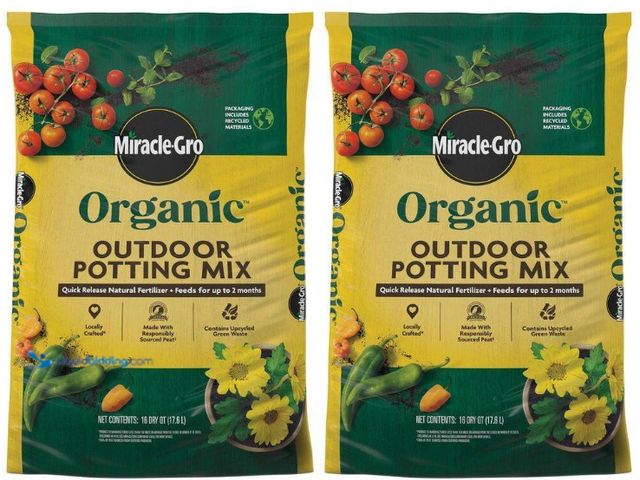 Lot 49-5552237 - Miracle-Gro
Organic Outdoor Potting Mix 16 qt. Container Soil for Outdoor Plants with Natural Ferti...