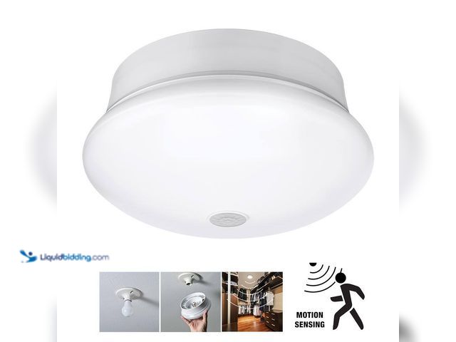 Lot 49-5409099 - Commercial Electric
Spin Light 7 in. Motion Sensor LED Flush Mount Ceiling Light Customize Hold Tim...