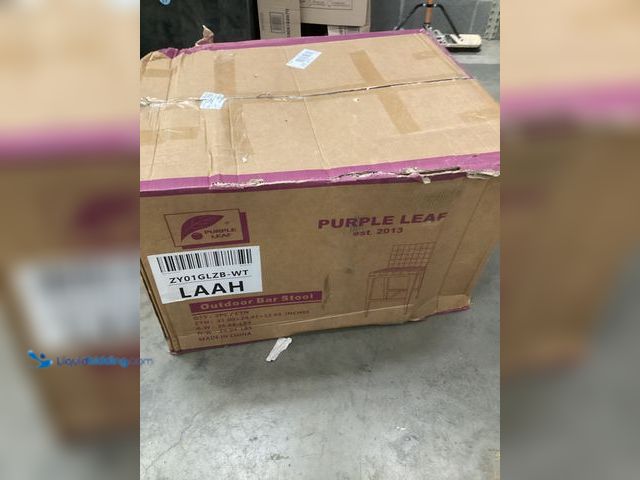 Lot 49-5555535 - Purple Leaf Outdoor Patio Chairs (White) Unused with hardware in a PK of 2