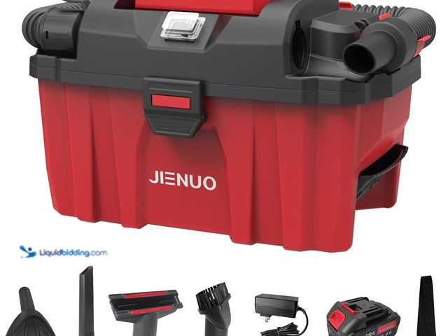 Lot 49-5437454 - Cordless Shop Vac Wet and Dry, with 20V 4.0Ah Battery and Charger, 2.5 Gallon Shop Wet Dry Vacuum Cl...