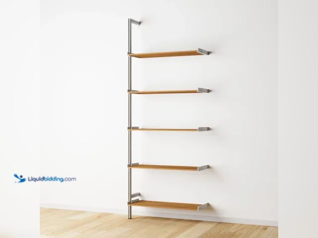 Lot 49-5545678 - Oak Storage Shelf Assembly, Unused with hardware