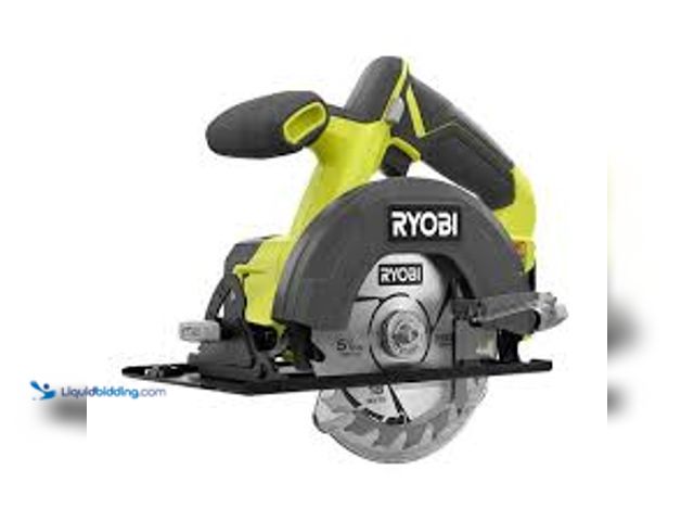 Lot 49-5450625 - RYOBI ONE+ 18V Cordless 5 1/2 in. Circular Saw (Tool Only). Model # PCL500B. Used. Works