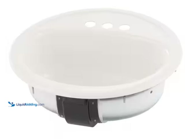 Lot 49-2020726 - Lot of (8). Bootz Industries Laurel Round Drop-In Bathroom Sink in White, Model # 021-2435-00. MSRP:...