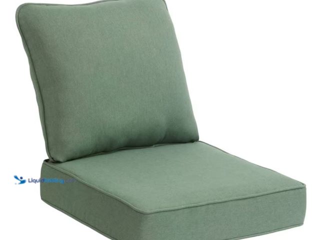 Lot 49-2005514 - Hampton Bay 24 in. W x 24 in. D CushionGuard Deep Seat Universal Outdoor Lounge Chair Cushion in End...