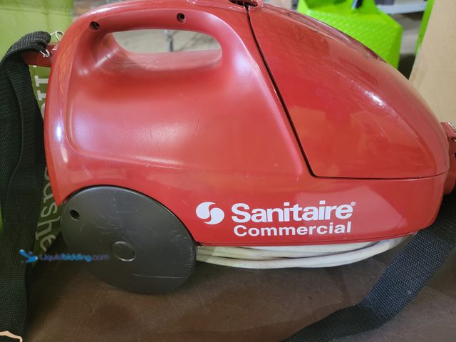 Lot 49-1816030 - 1 Sanitaire Commercial Vacuum-Canister Vacuum Commercial Canister Vacuum with attachments