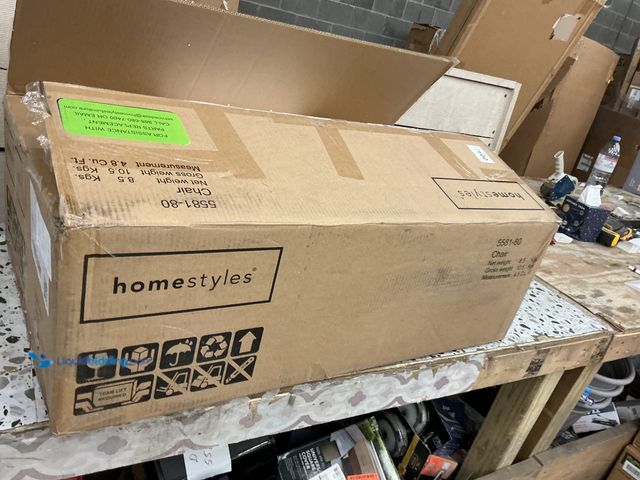 Lot 49-5489280 - Brentwood Dining Armless Chair. Model # 5581-80. Unused with hardware.