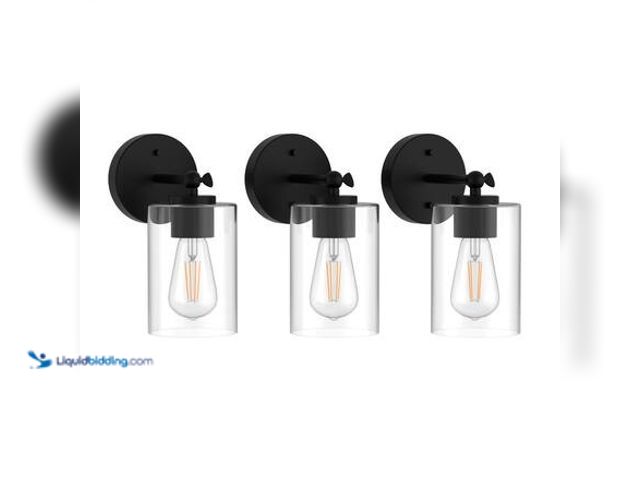 Lot 49-5581494 - YANSUN 5 in. 1-Light Bathroom Wall Sconce, Convertible Semi-Flush Mount, Pendant Light Wall Sconce f...