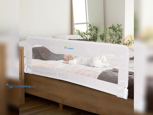 Lot 49-5488334 - TotCraft Bed Rail for Toddlers & Infants – Universal Toddler Bed Rails for Twin, Full Size, Queen &K...