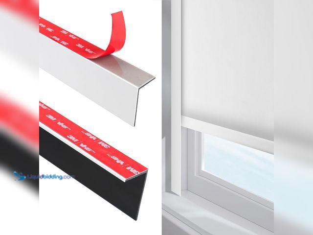 Lot 49-5485243 - 100% Blackout PVC Light Blocking Strip for Window Shades and Blinds Both Sides Tracks for Blackout S...