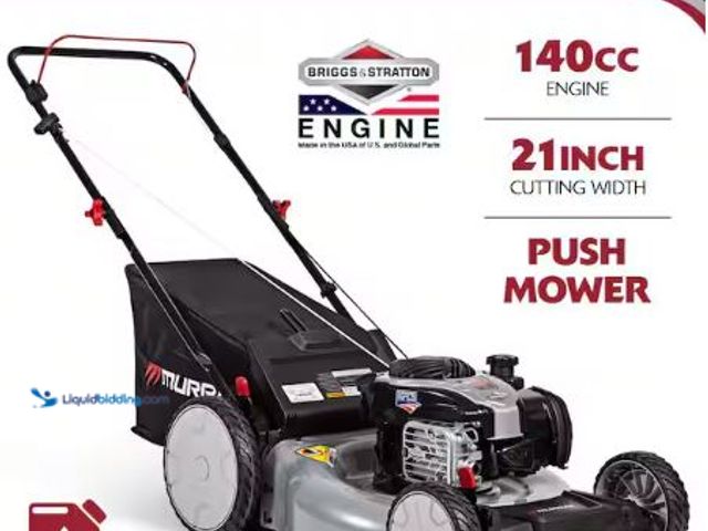Lot 49-1625320 - Murray 21 in. 140 cc Briggs and Stratton Walk Behind Gas Push Lawn Mower with Height Adjustment and ...