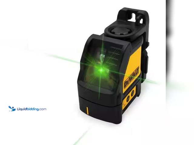 Lot 49-1569044 - DEWALT 100 ft. Green Self-Leveling Cross Line Laser Level with Case, Model # DW088CG, Slightly used,...