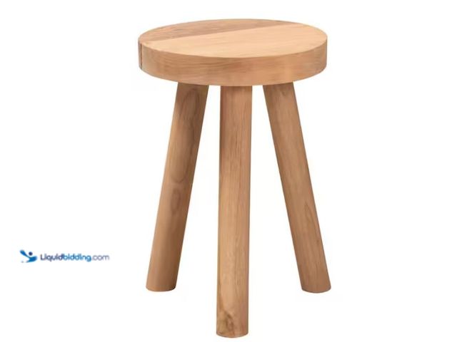 Lot 49-2020559 - Bali & pari Terah Natural Teak Wood Ottoman Footstool, Model # 233-12819-HD. MSRP: $51.13. Unused.  ...